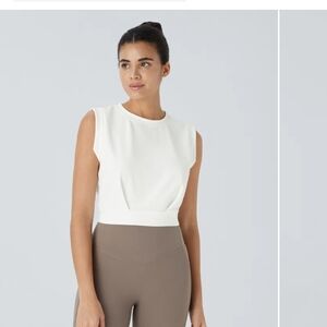 Sleeveless White Top